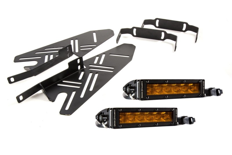 Ford Raptor LED Fog Light Bar Bracket Kit - Diode Dynamics - SS6 Stage Series 6 Ford Raptor LED Fog Light Bar Bracket Kit - Diode Dynamics - SS6 Stage Series 6